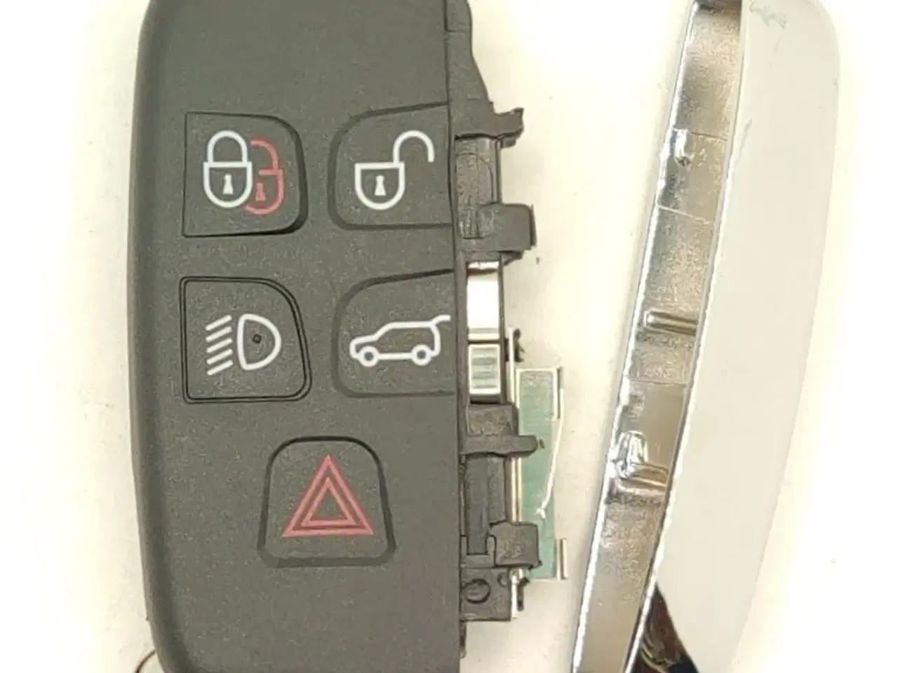 Billede 3 - Reparationssæt til Jaguar & Rover keyless / nøglefri nøgle med 1 Chrome side