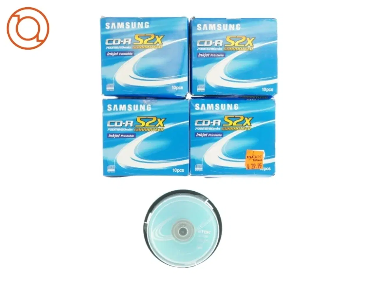 Billede 1 - 40 stk Samsung CD-R 52X og 1 stk TDK CD-R 80
