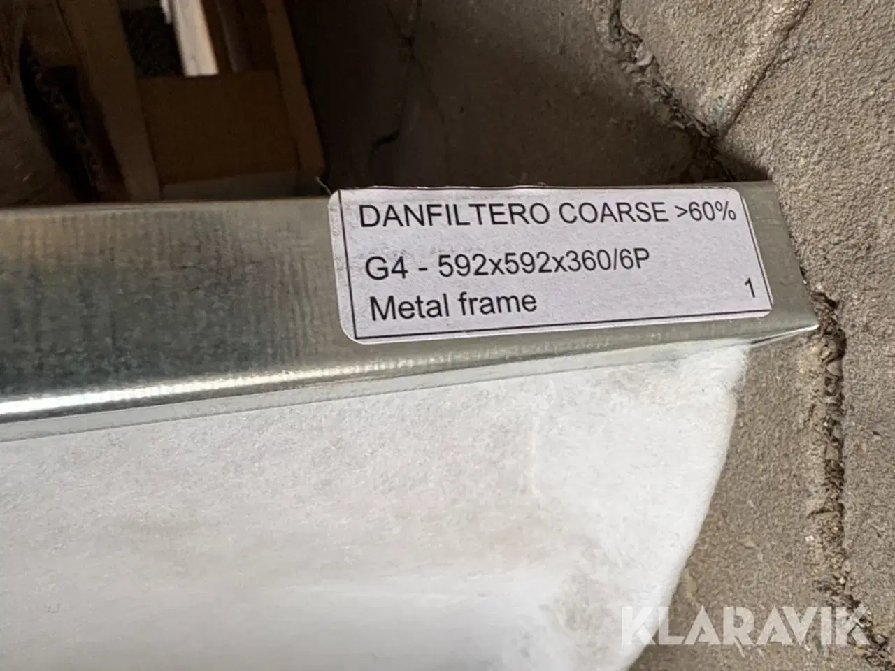Billede 6 - Posefiltre Danfilter Taschenfiltwr ISO Coarse >60% cirka 36 filtre