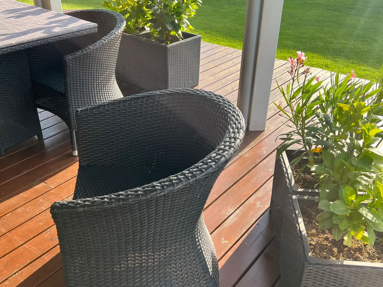 Billede 5 - Havemøbler sort poly rattan