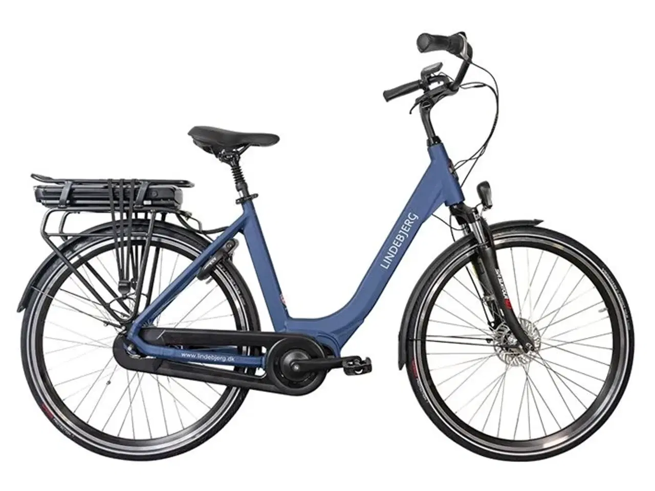 Billede 1 - Lindebjerg 28'' Elcykel Center LUX - Mat Blå - 51cm