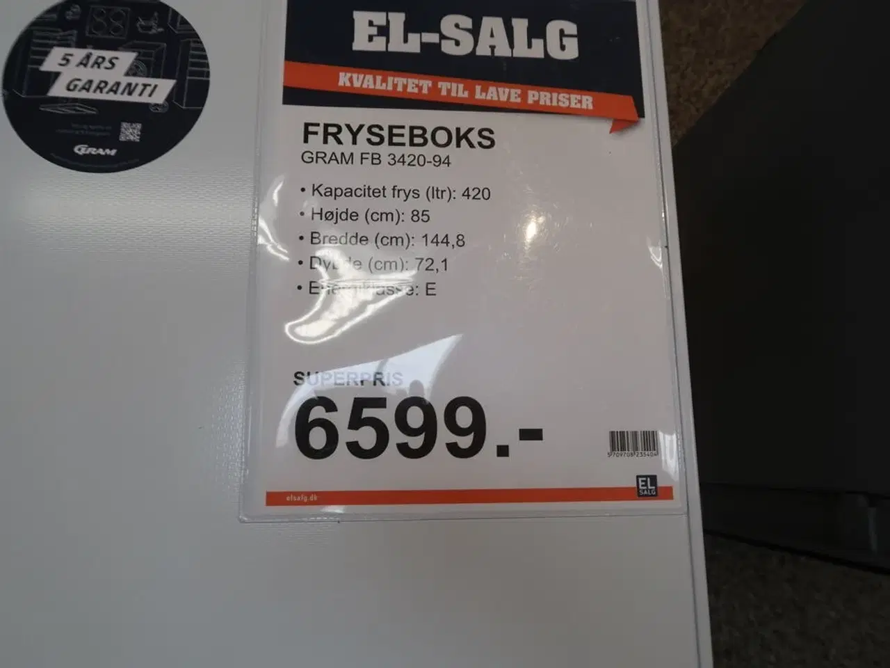 Billede 4 - Kummefryser GRAM FB 3420-94