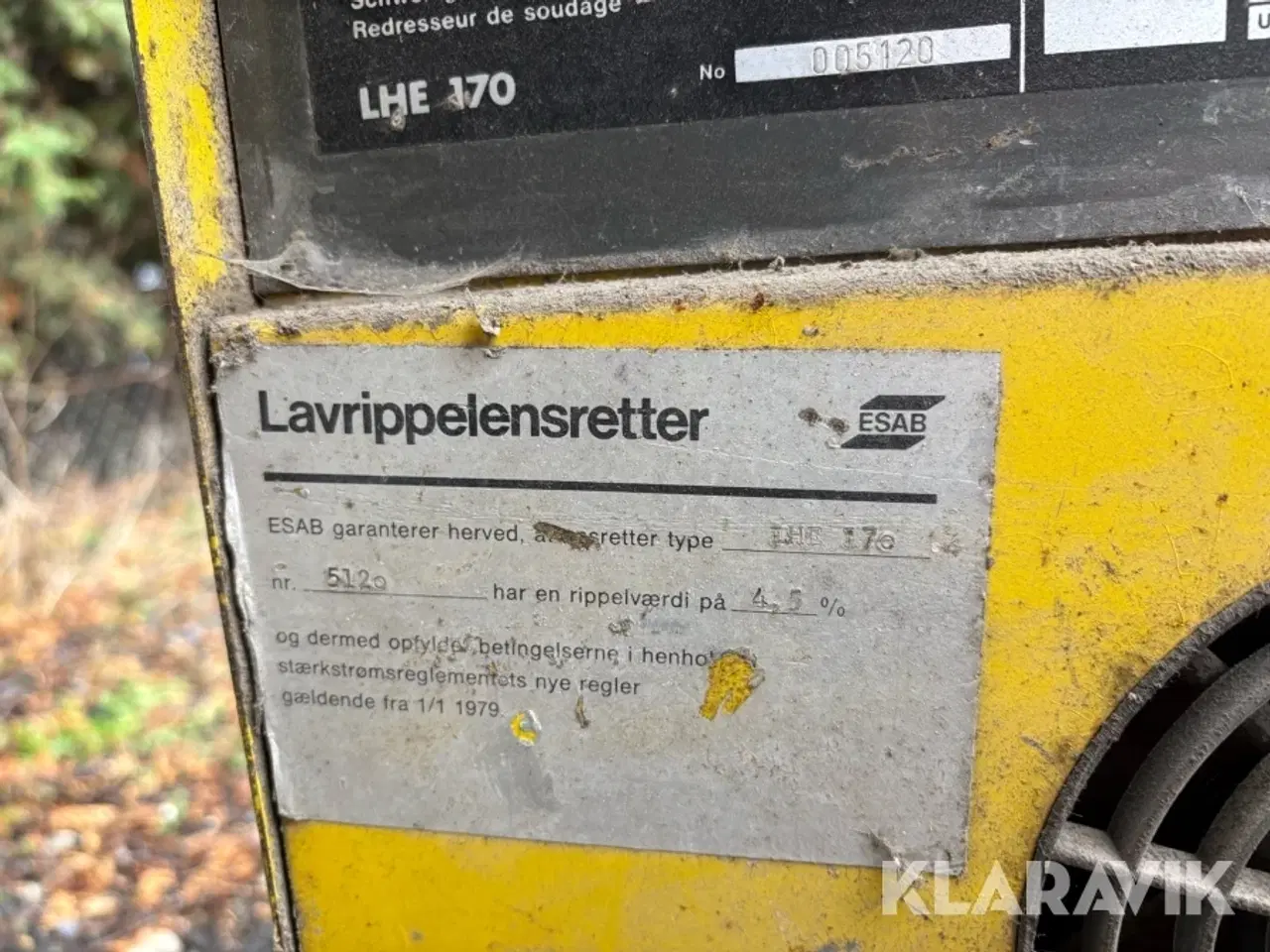 Billede 7 - Svejseværk Esab LHE 170