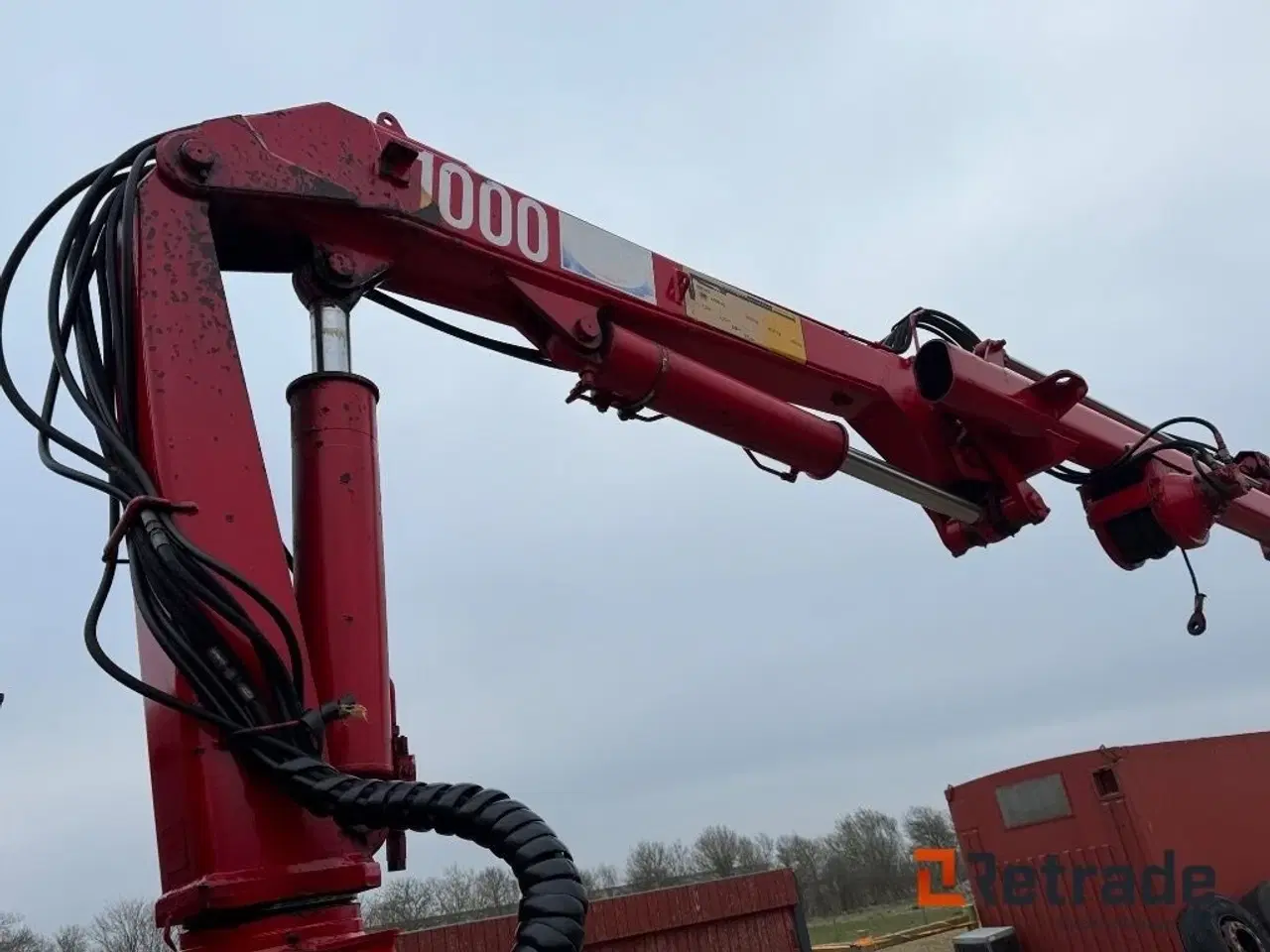 Billede 5 - HMF 1000K2 Kran på konsol til bagmontering