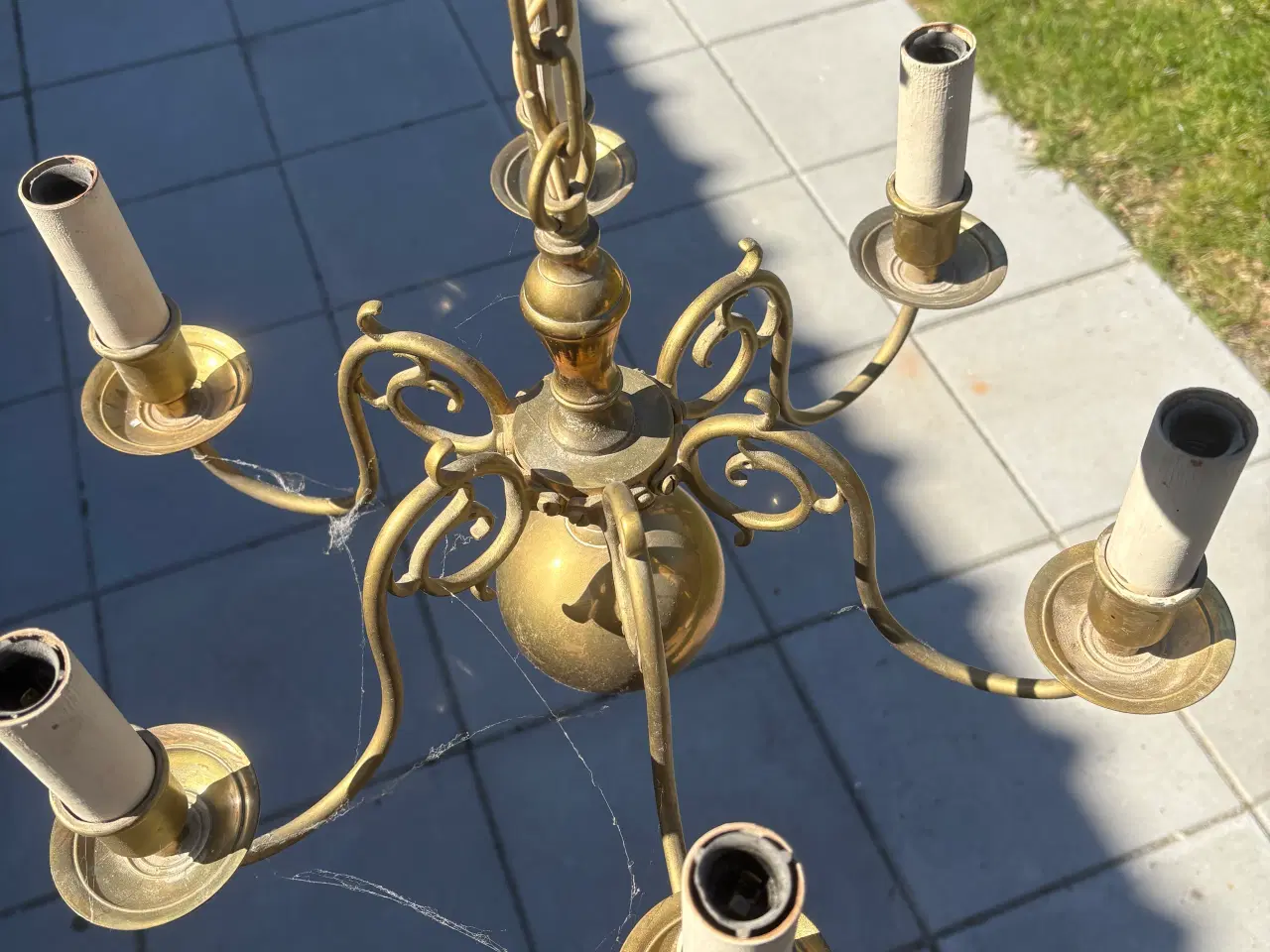Billede 2 - Messing  6 armetlyse stage 