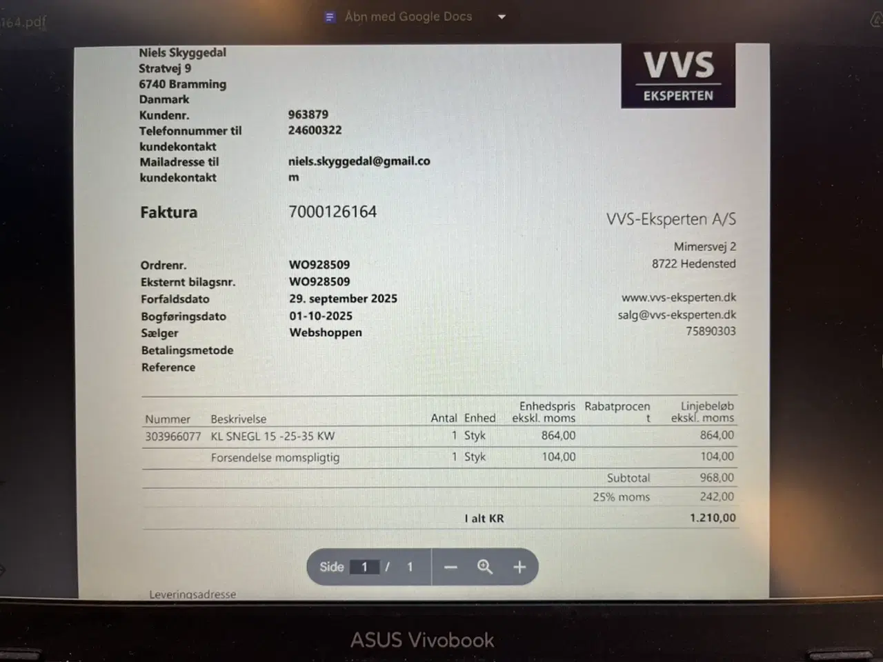 Billede 2 - Stokersnegl og motor Klimosz KL 25 kwnæsten ny 