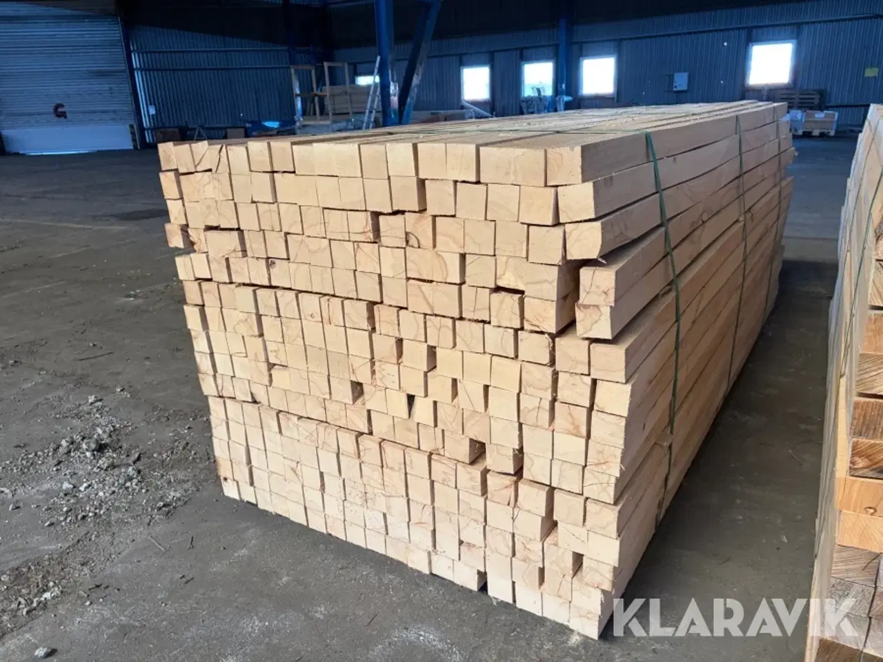 Billede 1 - Lægter ovntørret bøg - palle med 255 styk