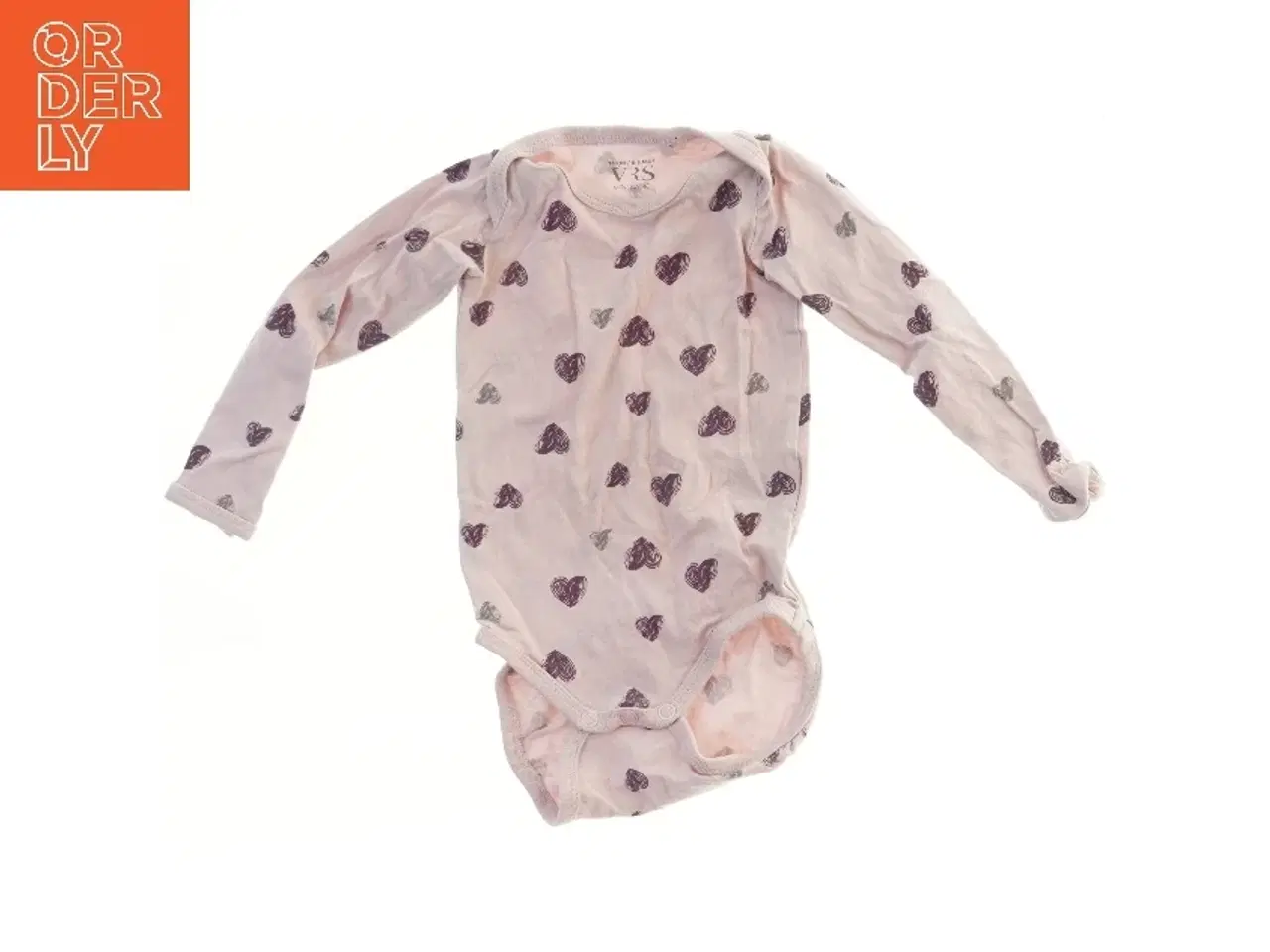 Billede 1 - Langærmet bodystocking med hjerteprint fra VRS (str. 74)