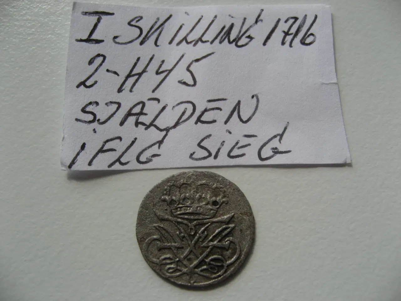 Billede 2 - Flot I Skilling 1716 Sjælden