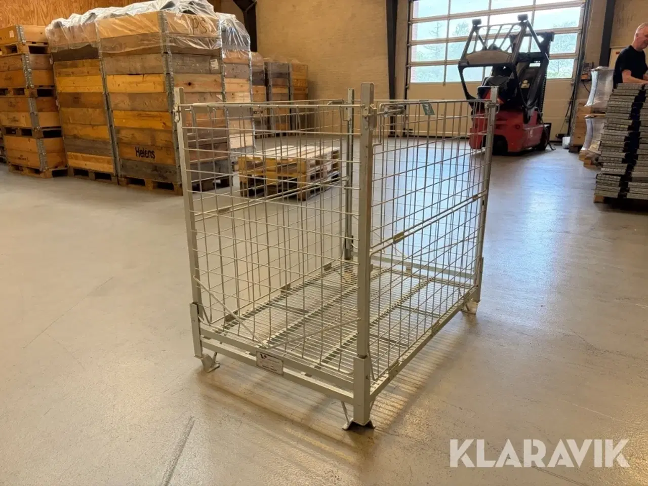 Billede 5 - Gitterbur Svensk Stålvarefabrik galvaniseret sammenklappelige 10 styk