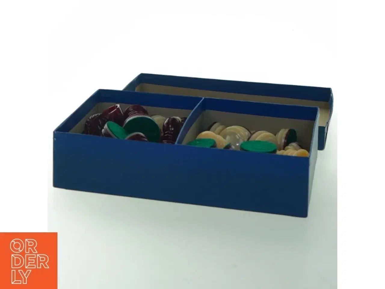 Billede 4 - Skaksæt i blå æske (str. 20x13 cm)