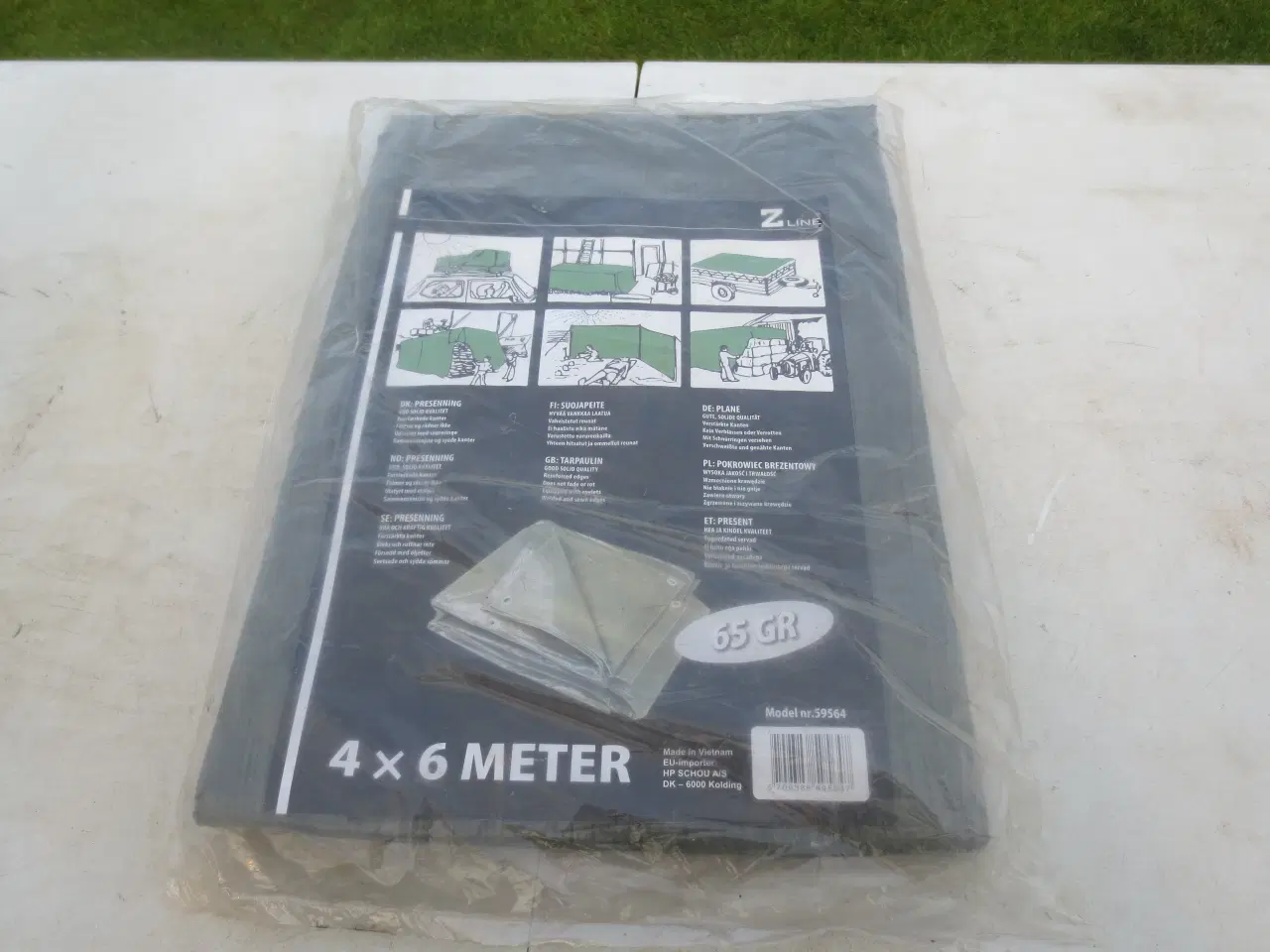 Billede 1 - 1 stk Ny Presenning 4-6 Mtr 