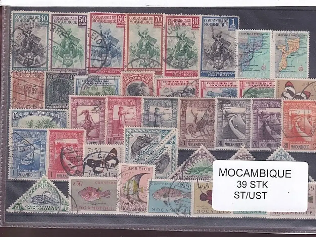Billede 1 - Mocambique Samling - 39 Stk. Stenplet/Ustemplet.