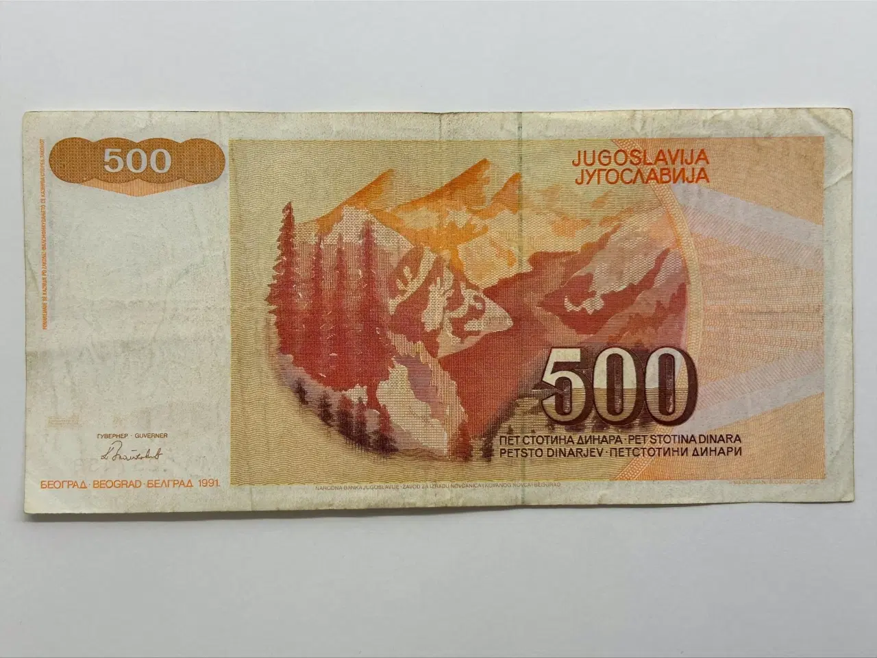 Billede 2 - 500 Dinara Yugoslavia