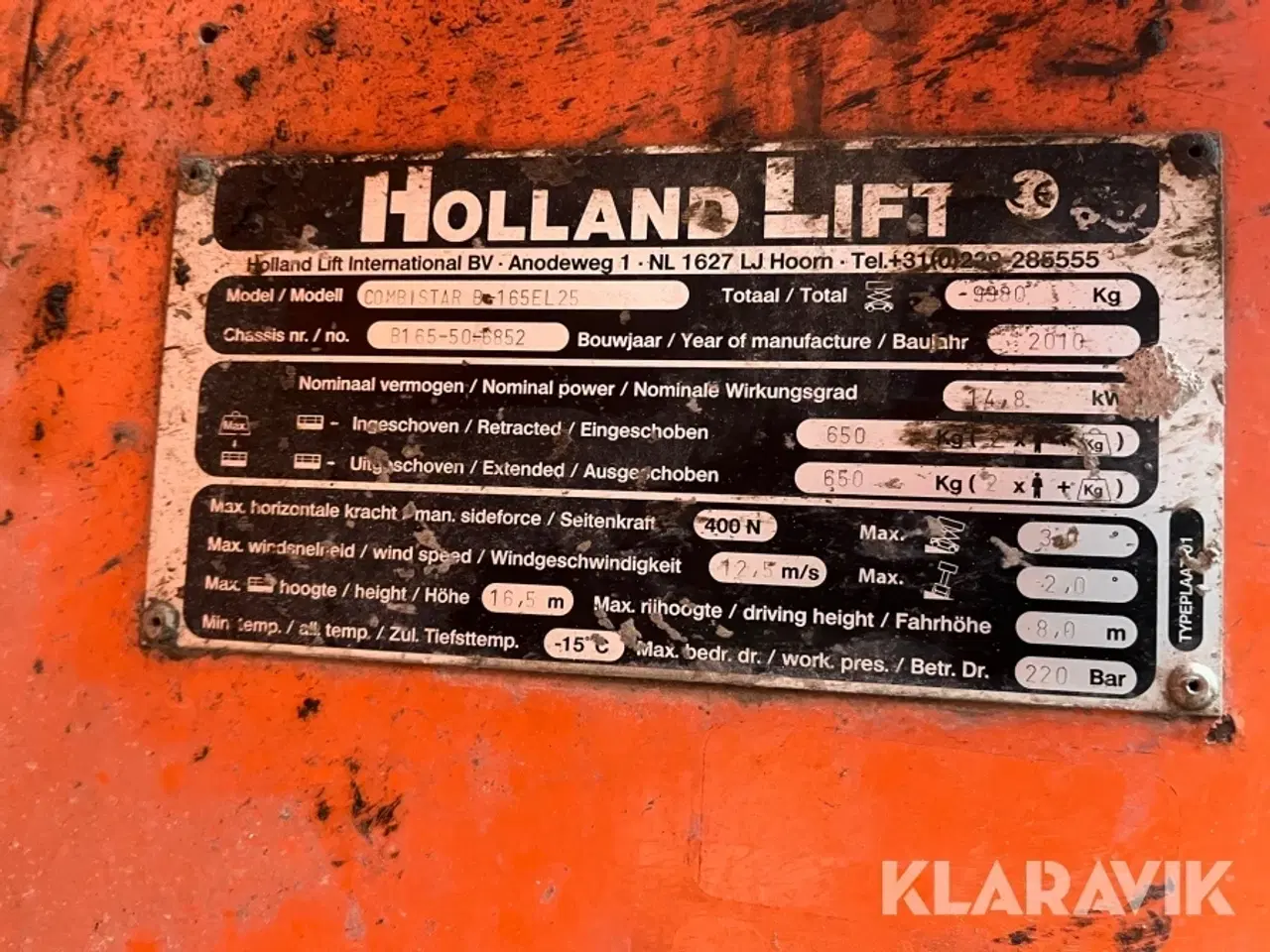 Billede 5 - Sakselift Holland Combistar B165EL25
