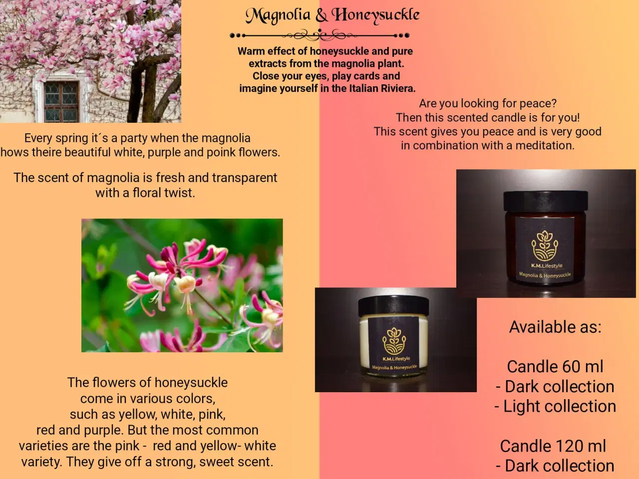 Billede 2 - Magnolia og kaprifolier duft /  sort large duftlys