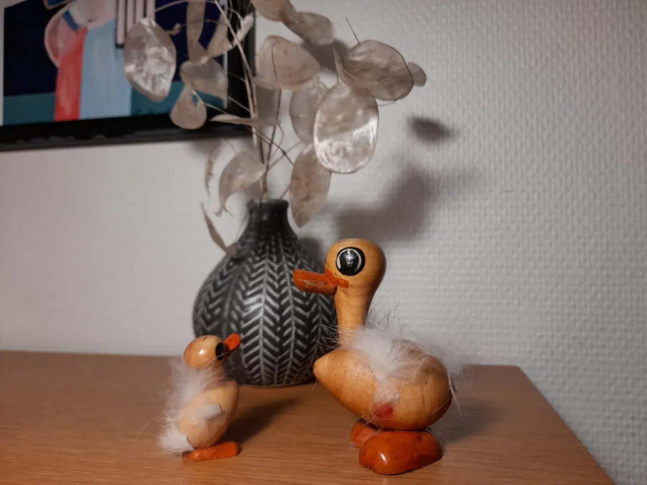 Billede 1 - Vintage påske and med ælling.