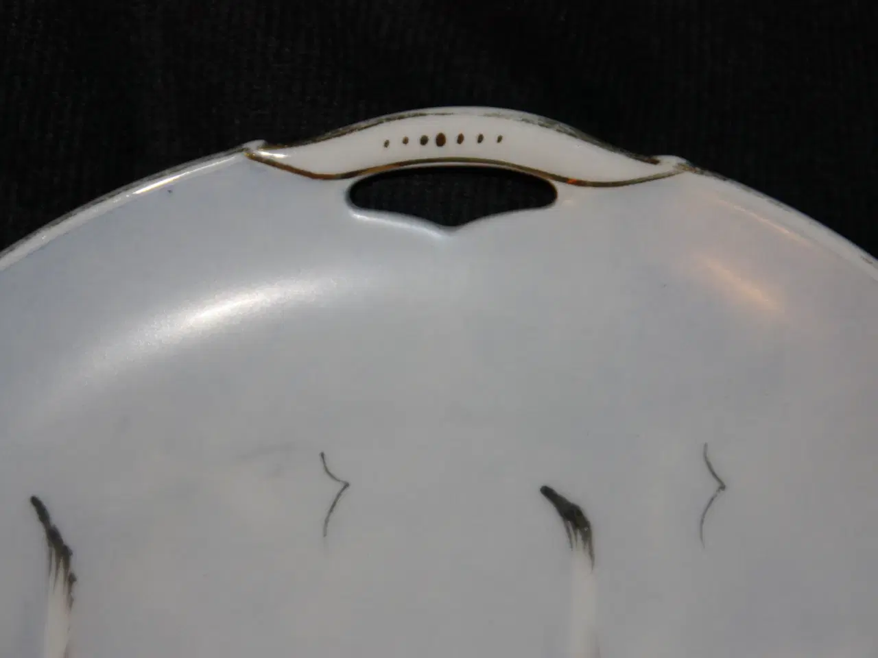 Billede 3 - Porcelæns fad KPM Denmark med håndmalede måger 