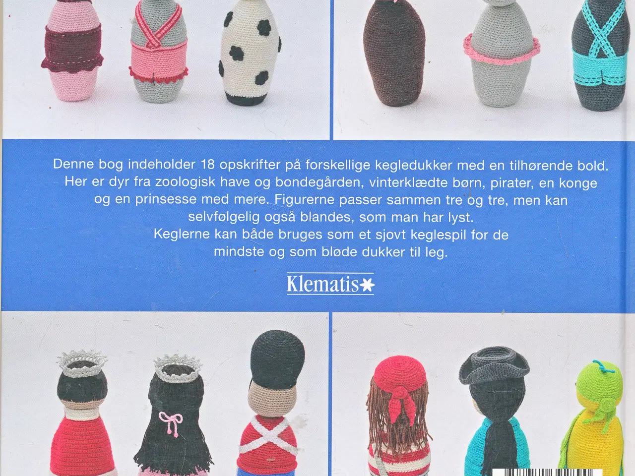 Billede 2 - HÆKLEDE KEGLEDUKKER TIL SPIL OG LEG AF HANNE LARSE