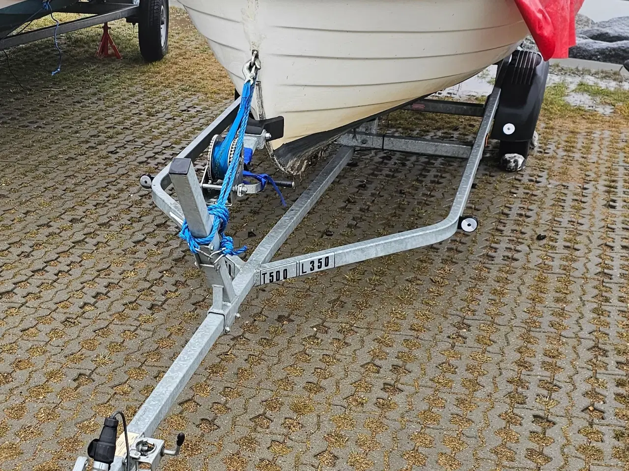 Billede 5 - 14 fods jolle, 6 HK Yamaha på Brenderup trailer