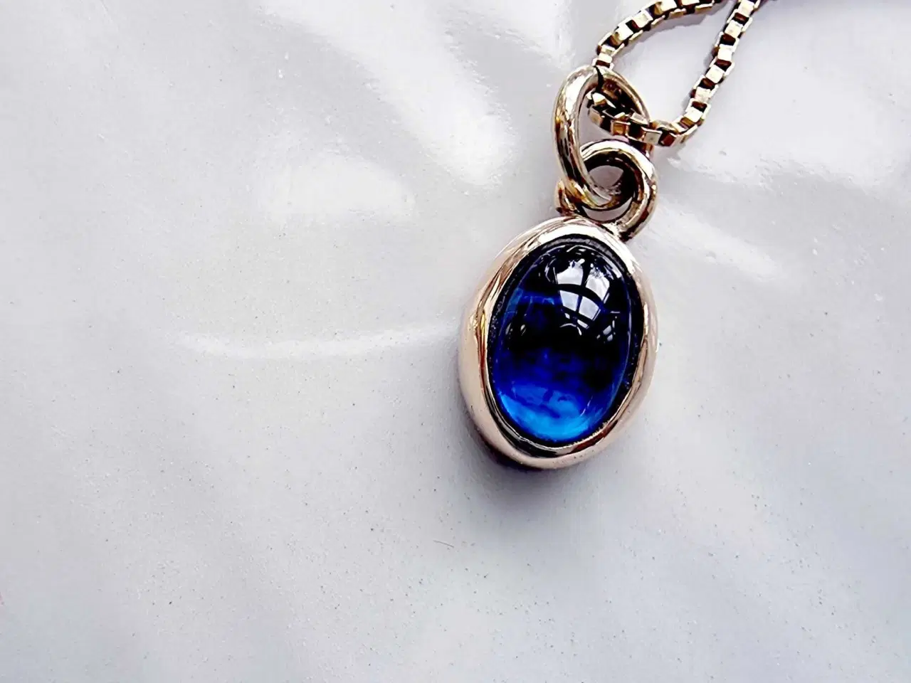 Billede 6 - Flotte 14 karat kæde og smukt lille vedhæng