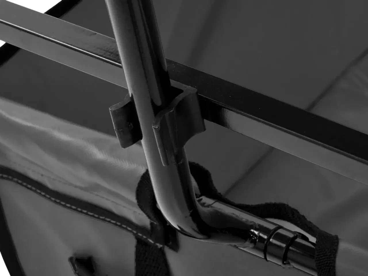 Billede 6 - Foldbar havevogn med tag stål grå