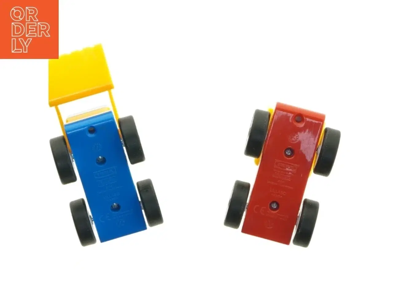 Billede 3 - Legetøjsbiler med gravemaskine og lastbil fra IKEA (str. 11x7 cm)