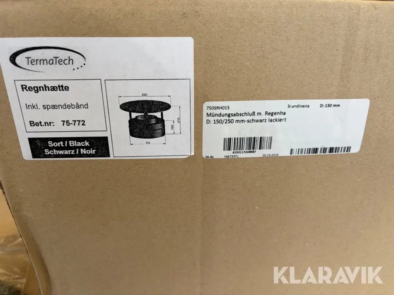 Billede 2 - Skorstenssæt Termatech vægmonteret