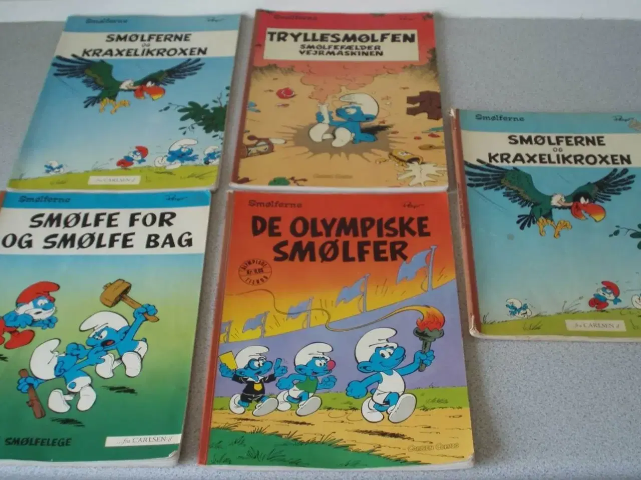 Billede 1 - Smølferne, 5 stk.