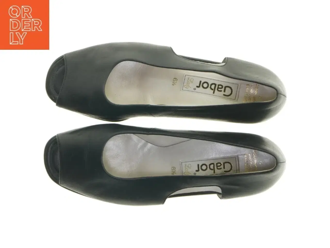 Billede 5 - Sorte peep toe sko i størrelse 37 fra Gabor (str. 37 )