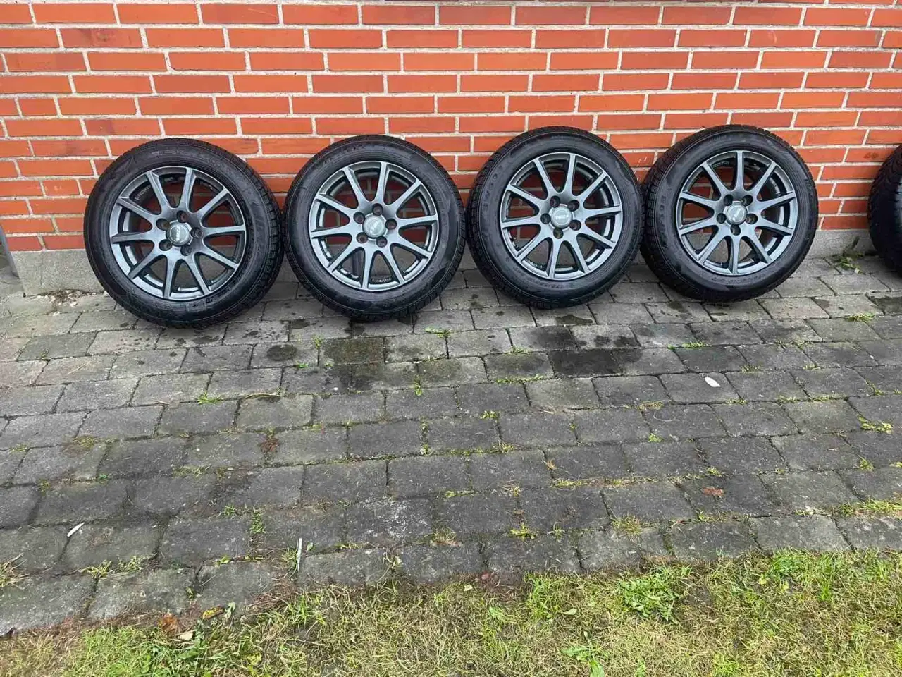 Billede 1 - 15” 5x112 Kompletsæt Aluhjul med nye vinterdæk