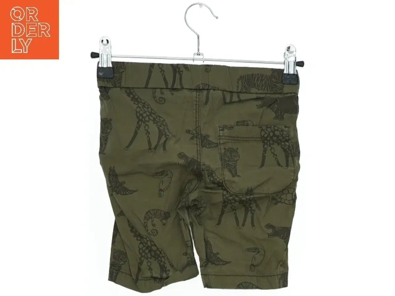 Billede 2 - Grønne shorts med dyremotiv fra H&M (str. 98)