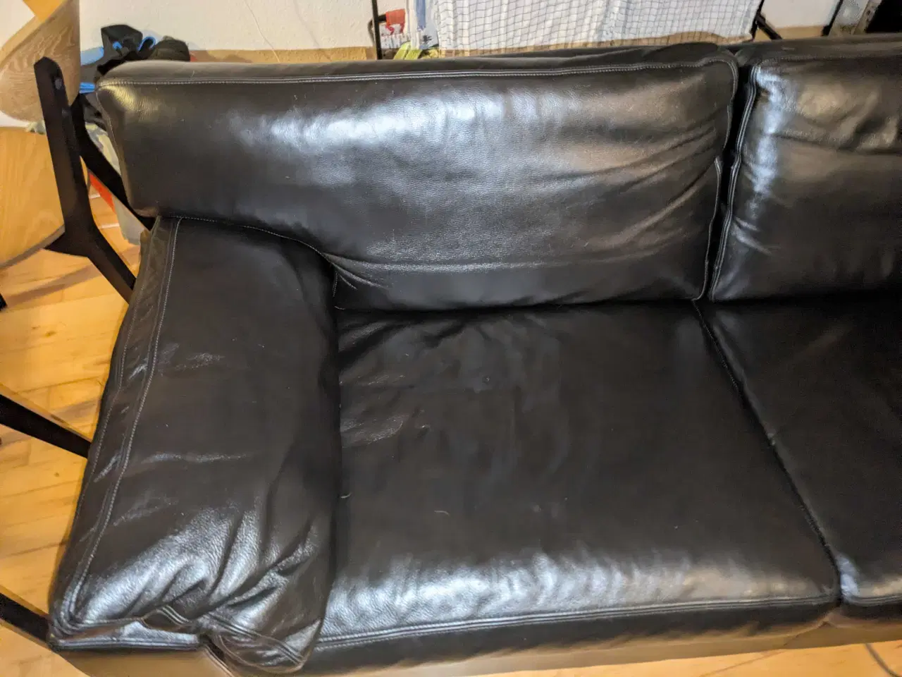 Billede 1 - sorte lædersofaer Mogens Hansen
