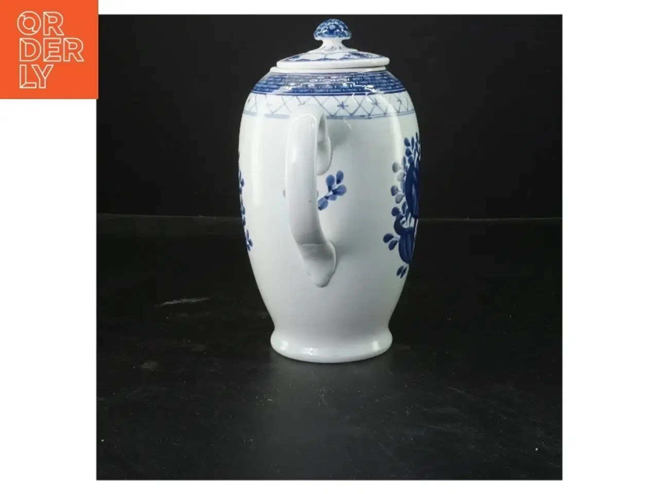 Billede 3 - Porcelænstekande med blå mønster fra Royal Copenhagen (str. 21 cm)