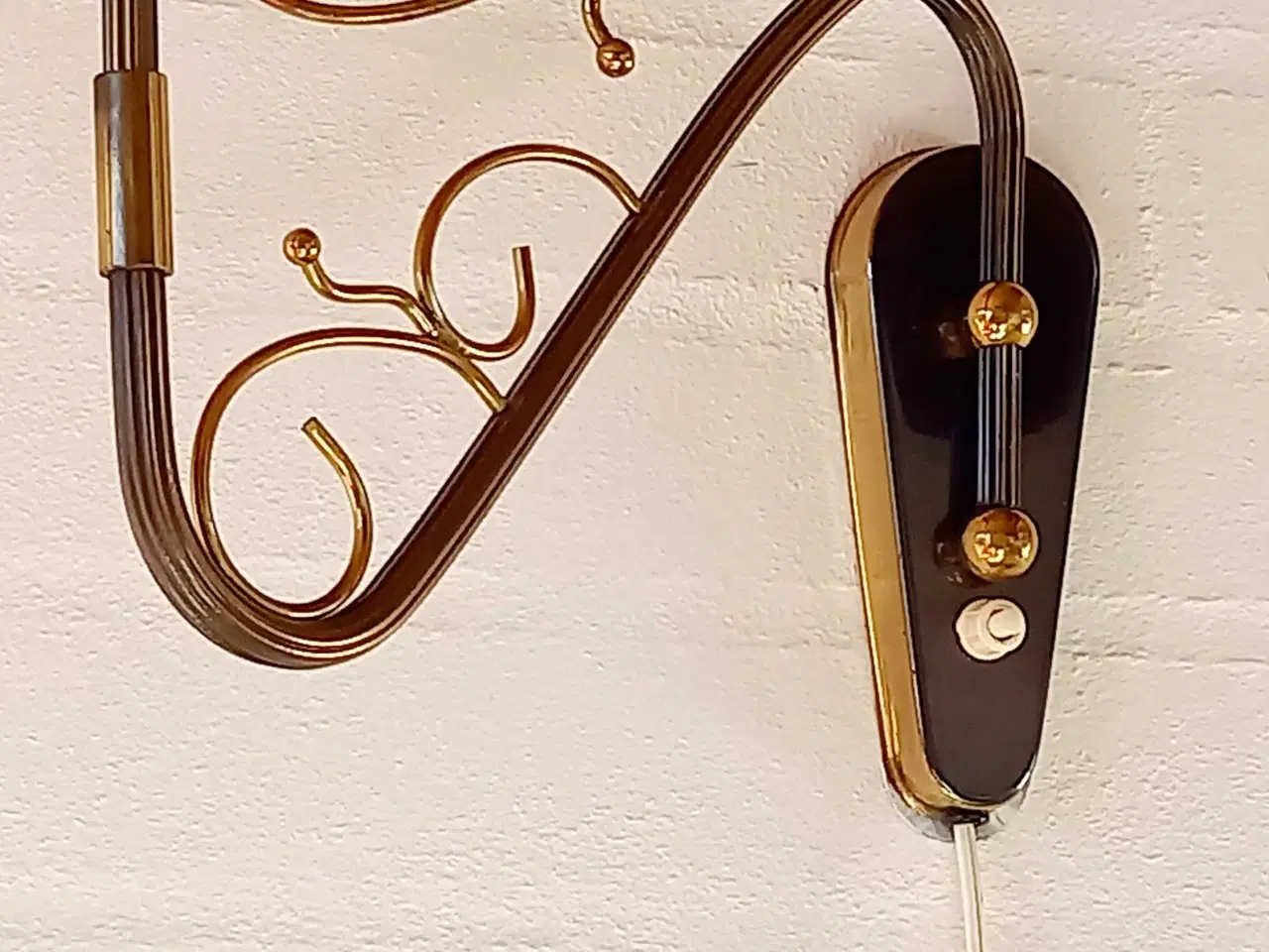 Billede 9 - Svingarmslampe i messing 