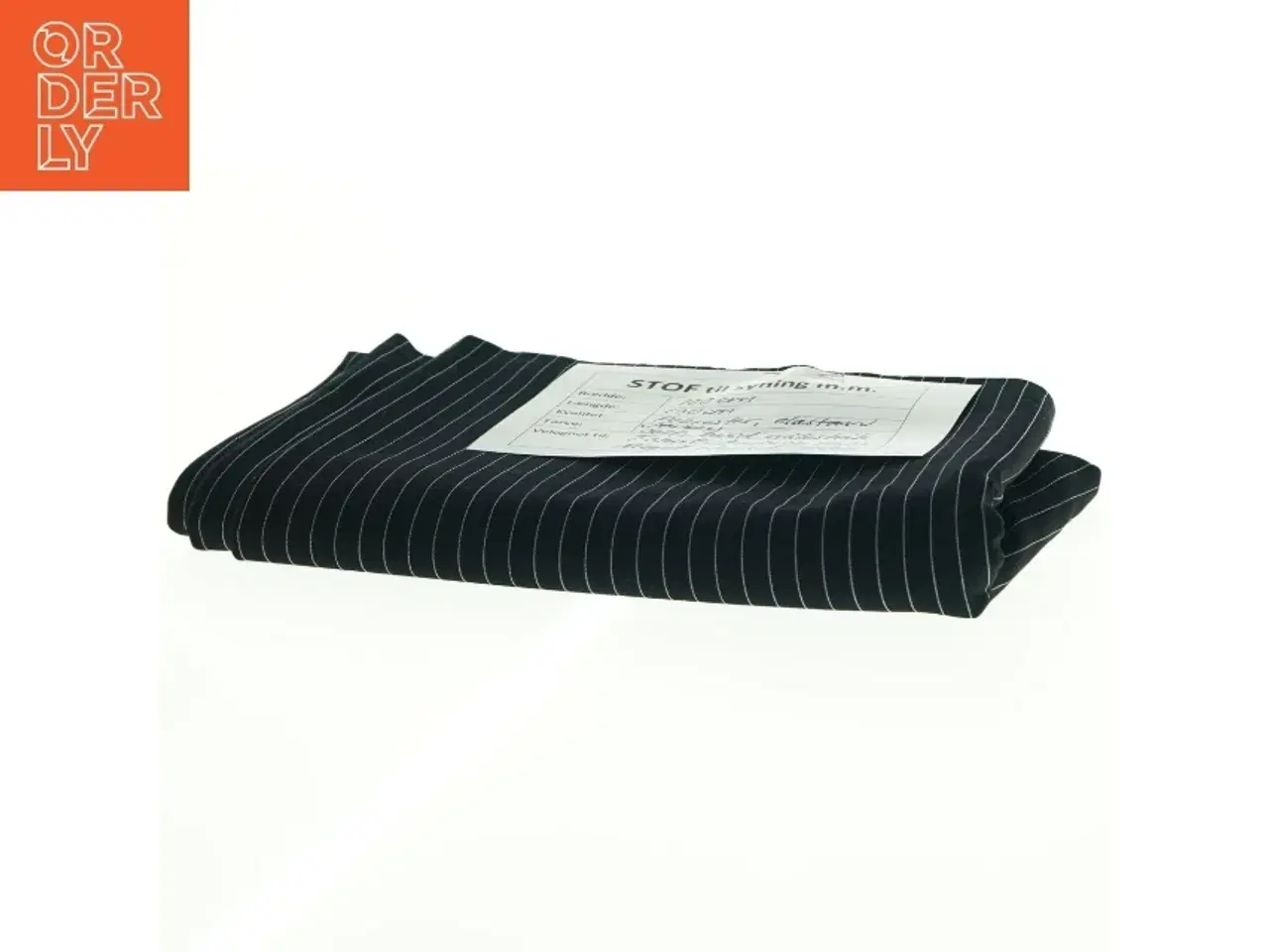 Billede 4 - Stof, sort nålestribet jersey (100 cm x 130 cm)