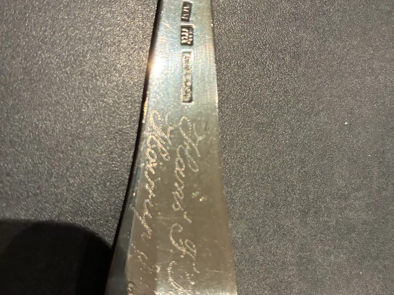 Billede 2 - Gammel Dobbeltriflet middagsske i sølv