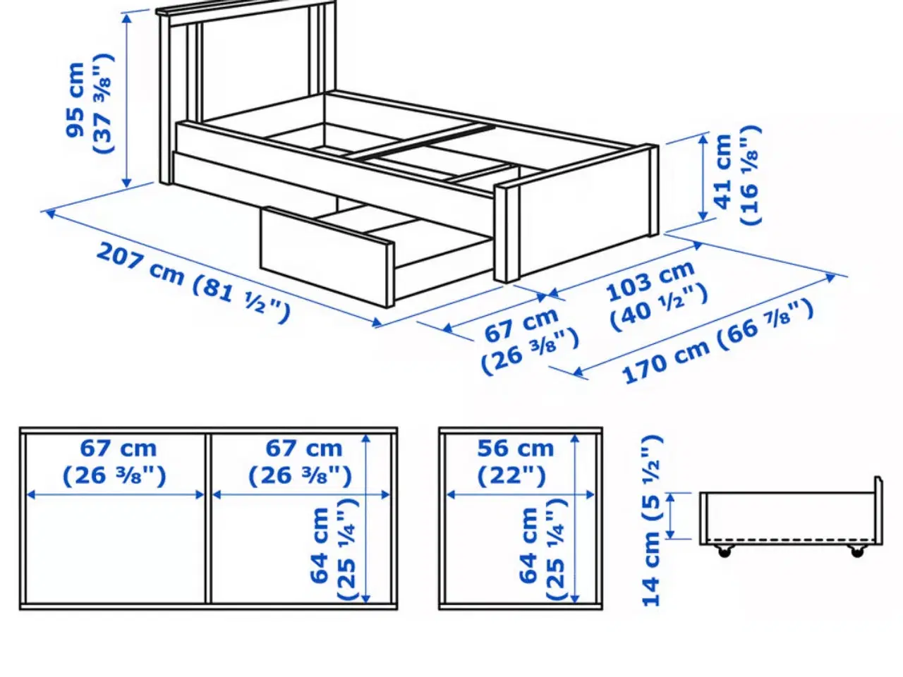 Billede 2 - Ikea Songesand sengestel