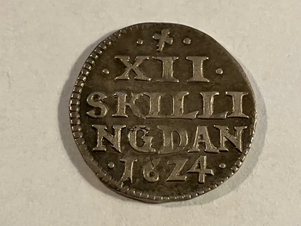 Billede 1 - 12 Skilling 1624 Danmark S.62 H132