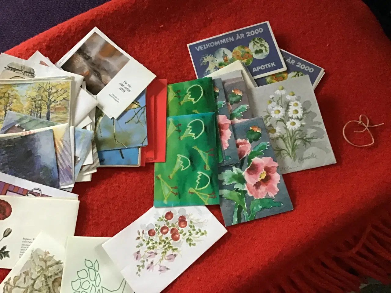 Billede 12 - Receptkuverter, servietter og påklædningsdukker