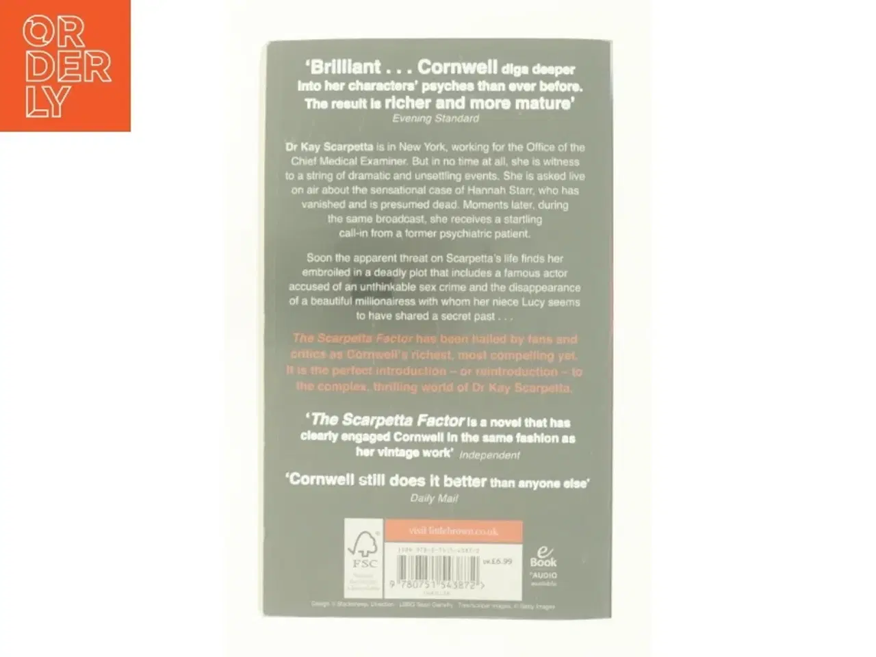 Billede 3 - Scarpetta Factor af Patricia Cornwell (Bog)
