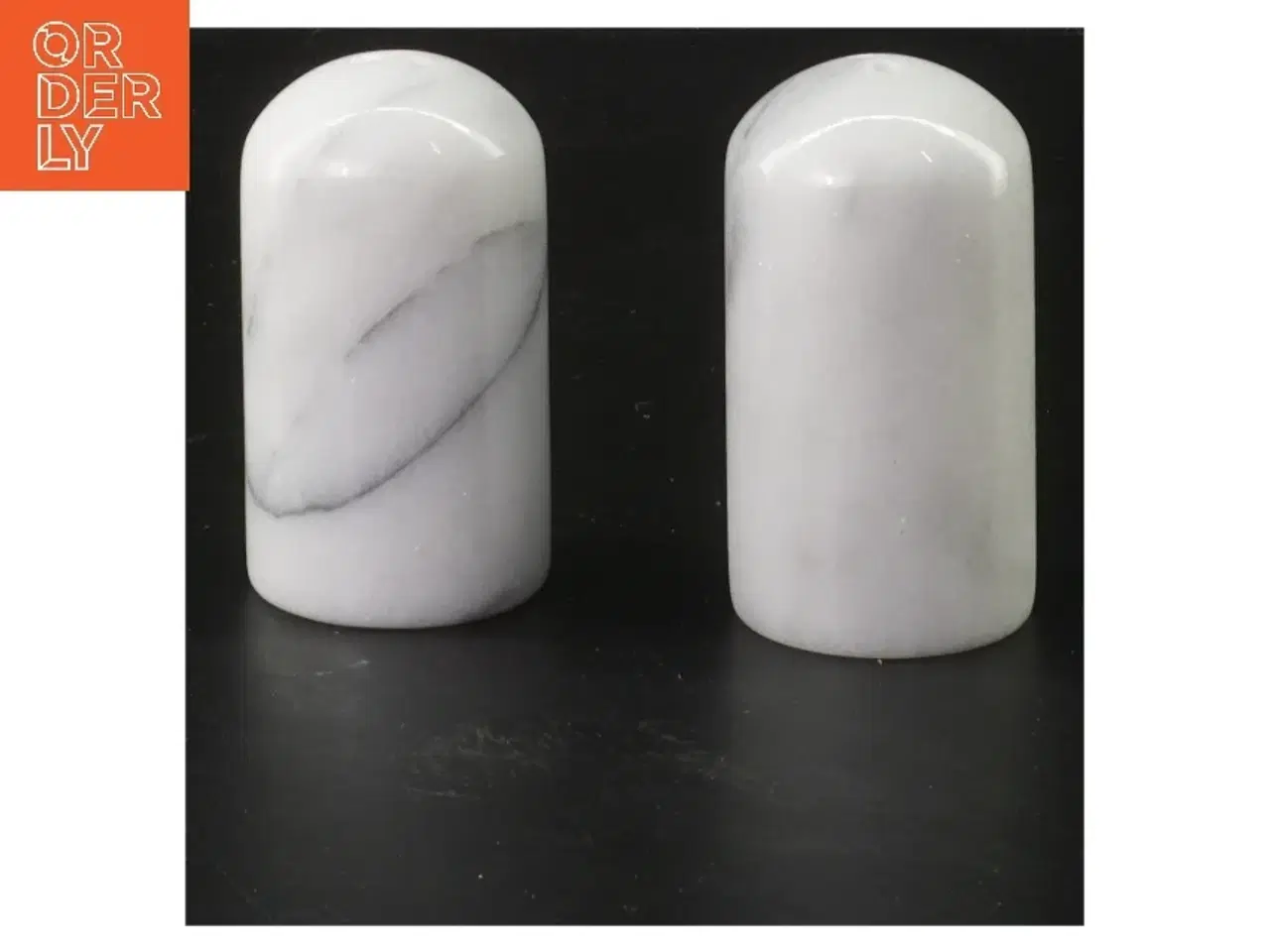 Billede 2 - Salt- og pebersæt i marmor (str. 7,5 cm)