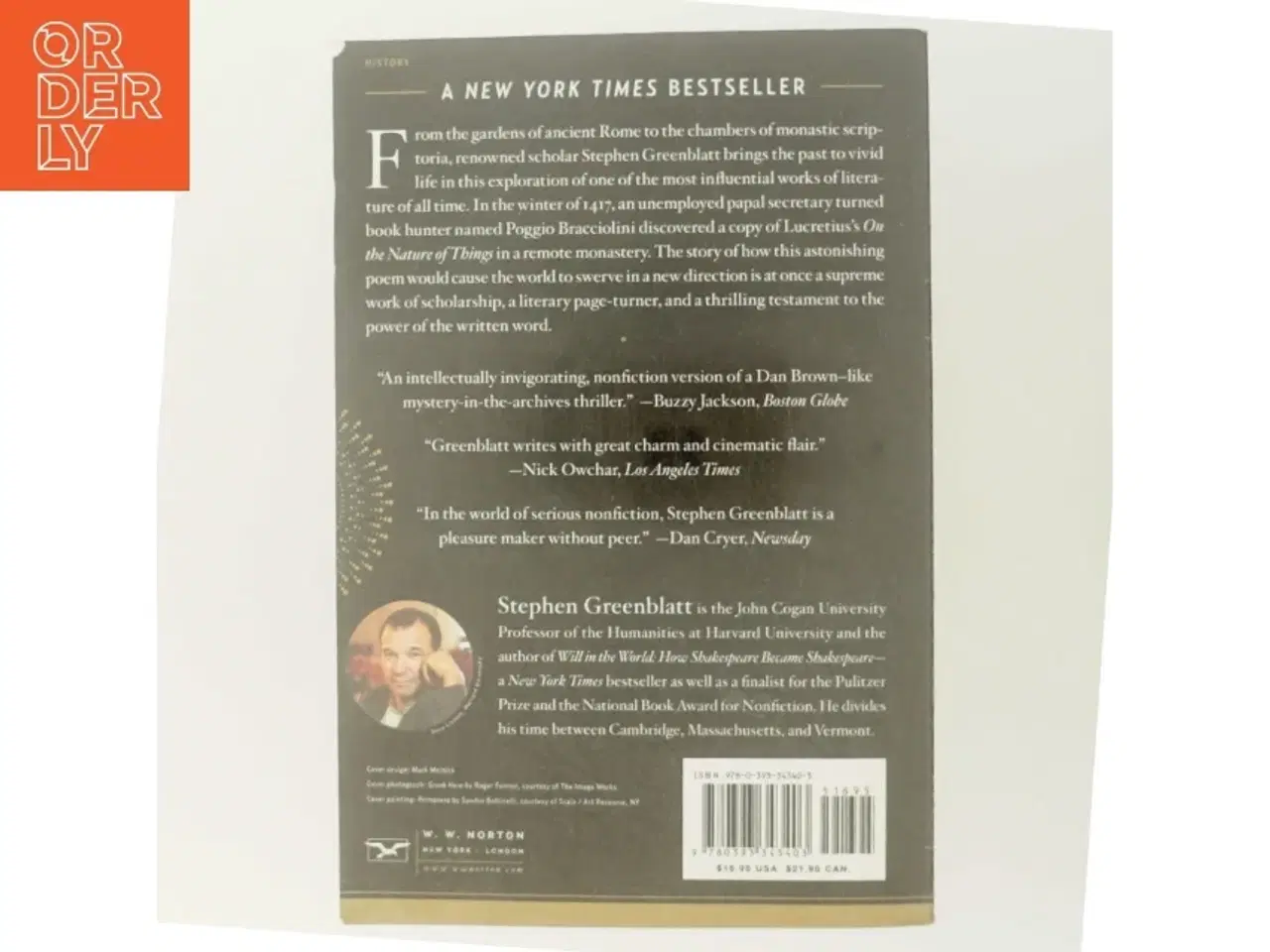 Billede 3 - &#39;The swerve: how the world became modern&#39; af Stephen Greenblatt (bog)