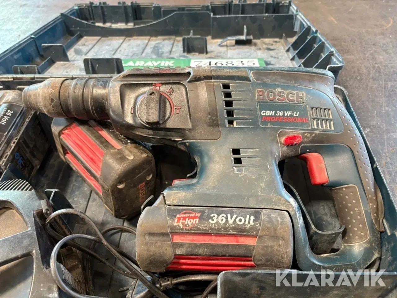 Billede 3 - Borehammer med batteri & lader Bosch