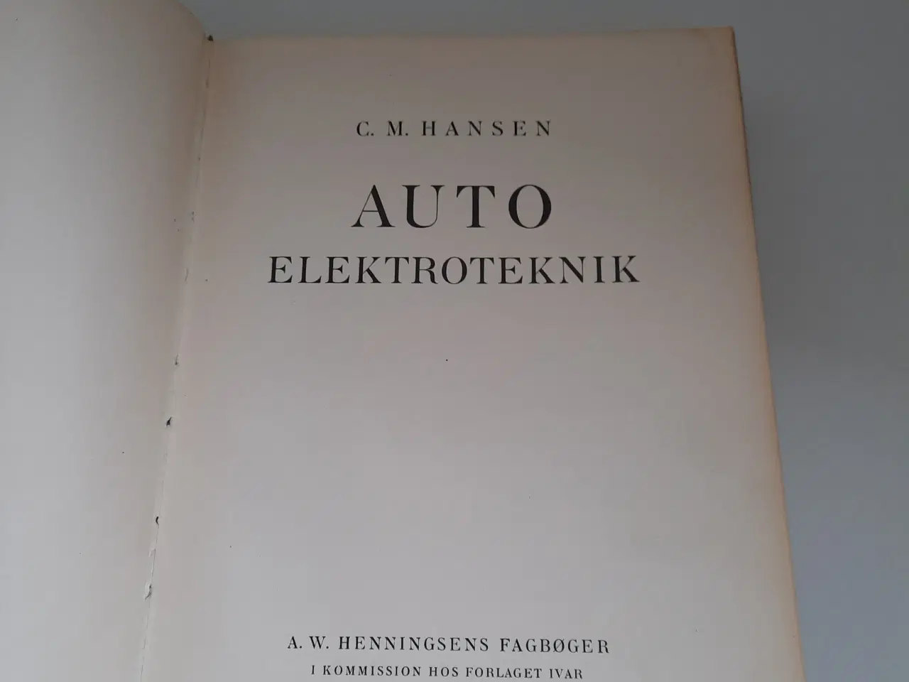 Billede 1 - Auto elektroteknik 1952