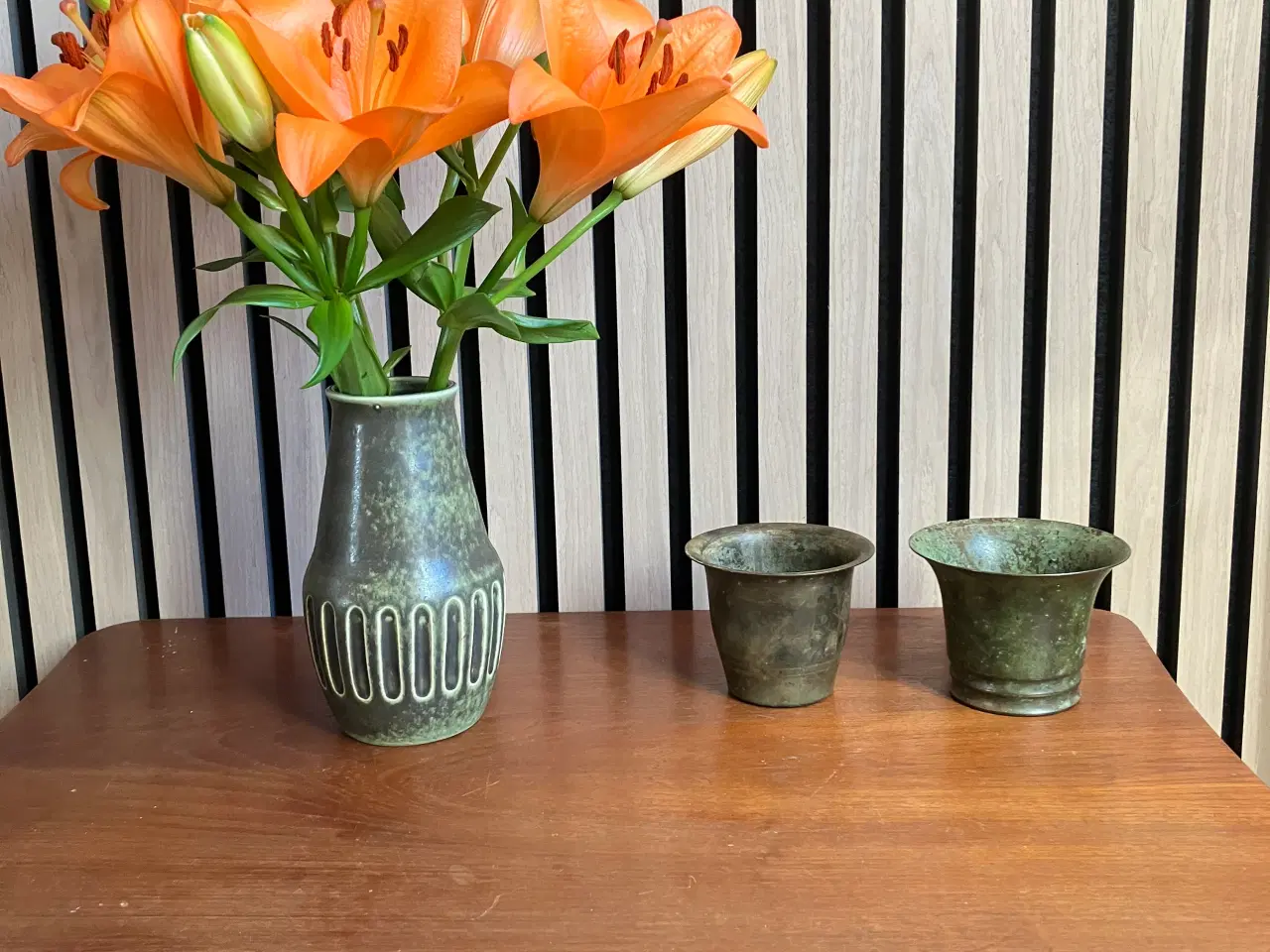 Billede 1 - Antikke bronze bæger -vaser 