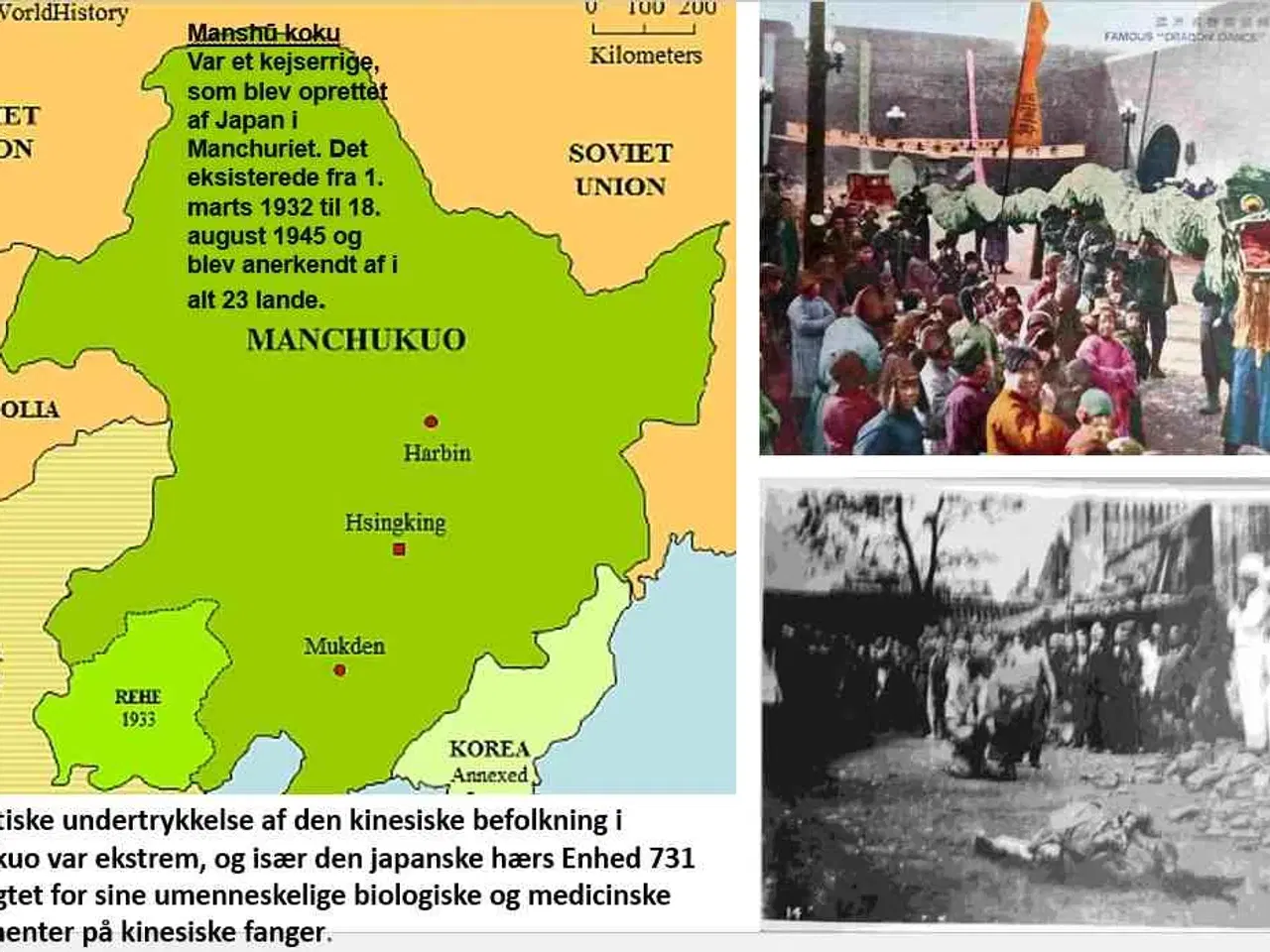 Billede 1 - 2 historiske postkort fra tidligere Manchuriet