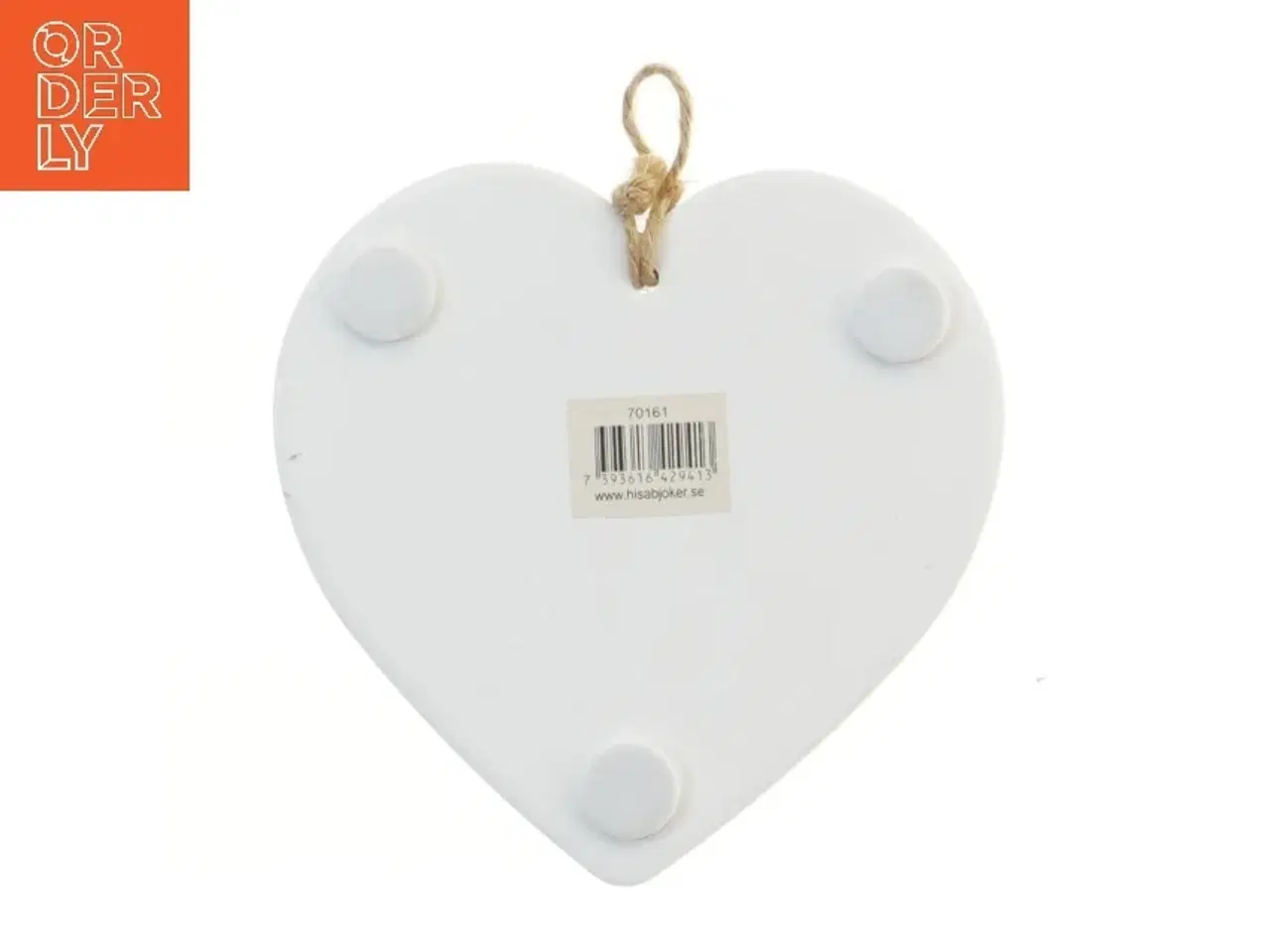 Billede 2 - Hjerteformet vægdekoration med tekst 'Kære Søster' fra Hisabjoker (str. 15,5x15 cm)