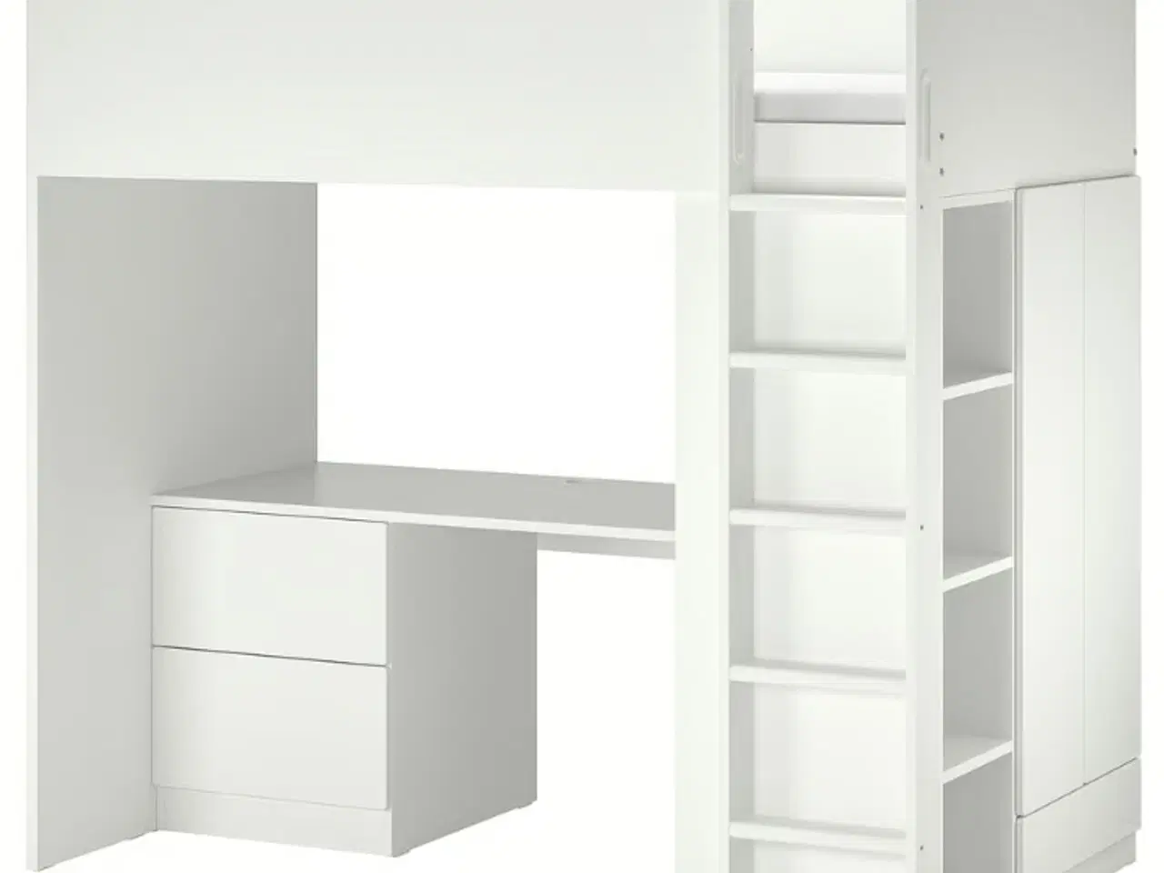 Billede 1 - Småstad højseng hvid