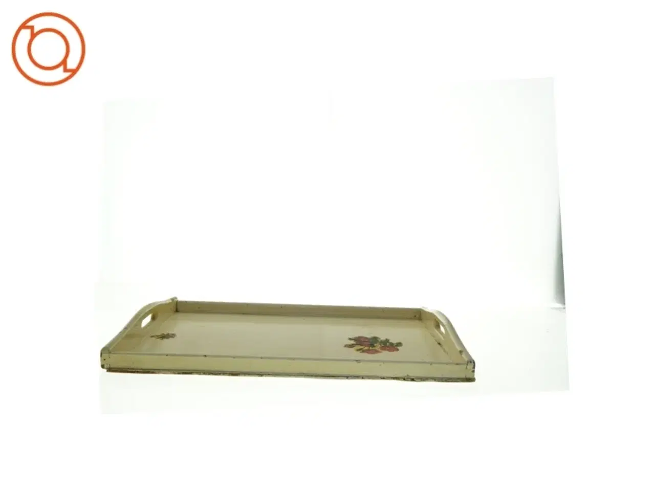 Billede 3 - Vintage bakke med rosenmotiv (str. 50 x 34 x 5 cm)